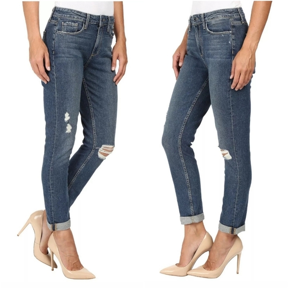 Paige Carter Slim High Rise Harvey Destructed C9 - Picture 1 of 6